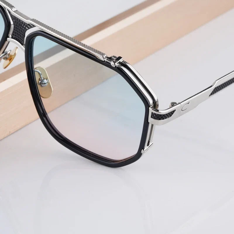 Luxury 0683 Alloy Sunglasses Men Brand Design Women Top Quality Hollow Top Quality Original Irregular Square Classical with Case