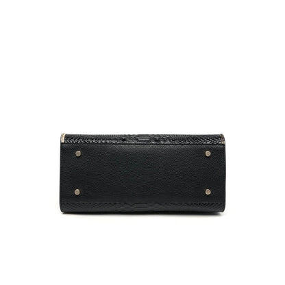 Hot Brand 100% Genuine Leather Single Shoulder Bag Business Women  Black Animal Pattern Purses High End Totes#YC350