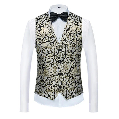 26 Colors Men's Suit Vest Single-breasted V-neck Vests Jacket Men Wedding Party Waistcoat Red Blue Green White Pink