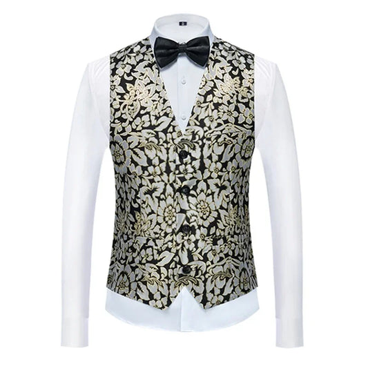 26 Colors Men's Suit Vest Single-breasted V-neck Vests Jacket Men Wedding Party Waistcoat Red Blue Green White Pink