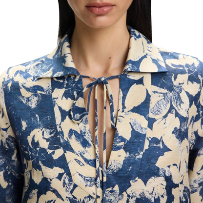 2025 Summer Fashion Women Commuting V Neck Dresses Fashion Midi Printed New Lady Straight Dress
