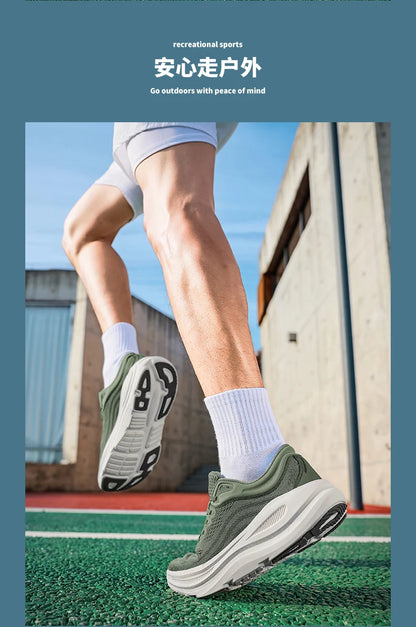 Fashionable Casual Men's Sneakers Non-Slip Wear-Resistant Air Cushion Sneakers Outdoor Lightweight Breathable Mesh Running Shoes