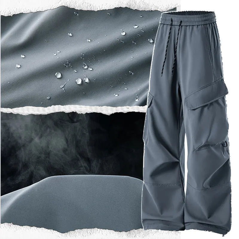 Unisex Hiking Pants Autumn Large Pocket Windproof Camping Cycling Trousers Spring Outdoor Waterproof Functional Paratrooper Pant