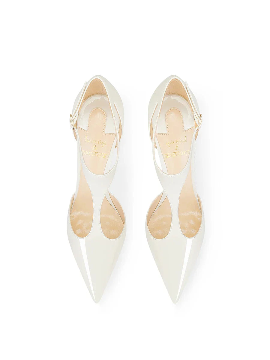 New summer style slim heeled beige high heels for women with pointed fashion, versatile with qipao