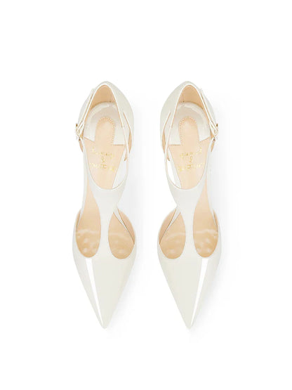 New summer style slim heeled beige high heels for women with pointed fashion, versatile with qipao
