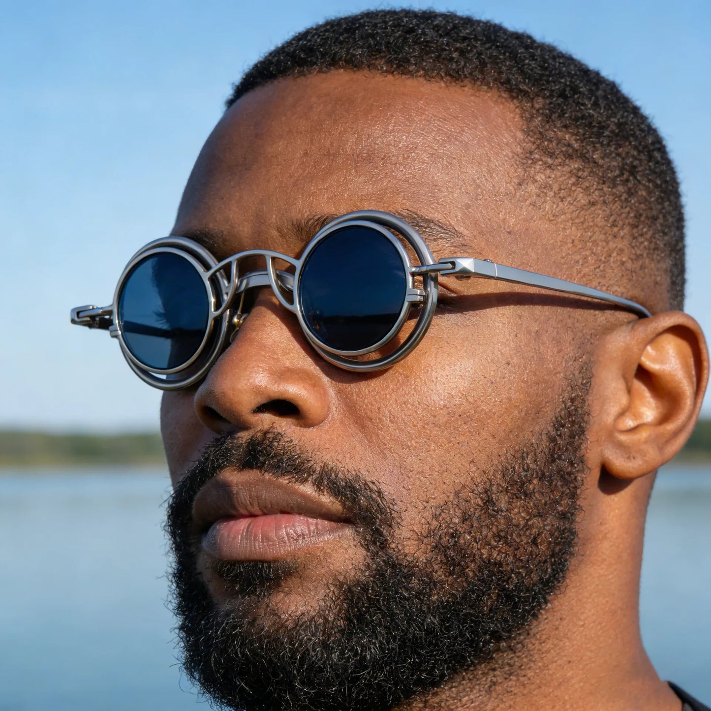 Steampunk Sunglasses For Men Metal Frame Vintage Retro Round Fashion Glasses Punk Dropshipping Gafas De Sol Lunette De Soleil
