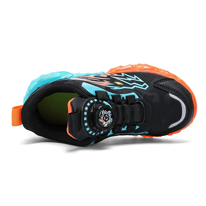 Fashion Children's Leather Casual Shoes For Boy Sneakers Breathable Kids School Walking Non-slip Sport Running Shoes Outdoor