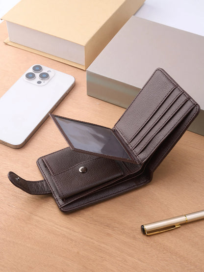 Men Wallets Leather Zipper Purse Man Business Casual Slim Card Horders Quality Male Short Multi-card Wallet Coin Pocket Purse