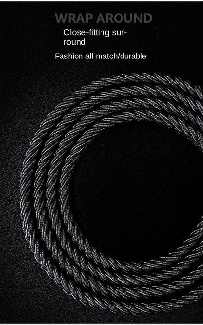 Men Belt Braided Elastic Belt for Men Stretchy Woven Canvas Fashion Belt for Versatile Jeans and Pants