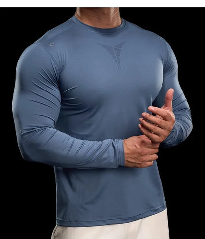 Autumn Sports Gym Fitness Clothes Tights Long-sleeved Running Training Bottoming Tops Long-sleeved T-shirts High Elasticity