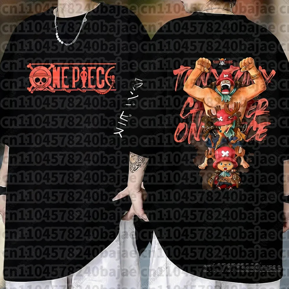One Piece Monkey D Luffy Anime T Shirt Men Women Summer Cotton Short Sleeve Tee Cartoon Print Streetwear Casual Graphic Top 2026