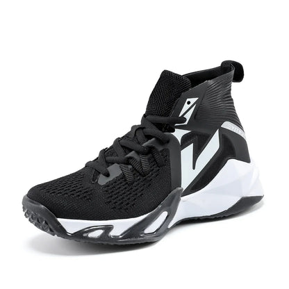 Kids Basketball Shoes Sneakers Durable  Non-Slip Running Shoes Secure for Little Kids Big Kids and