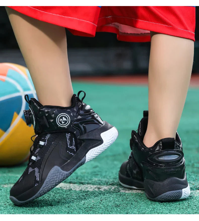 High-Quality Breathable Casual Basketball Shoes for Boys Fashionable Children's Footwear for Comfort And Style