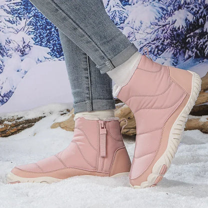 Cotton Boots Men/women Large Size 47 Waterproof Snow Boots Winter Warm  Comfort Zipper Anti Cold Non-slip Cotton Boots