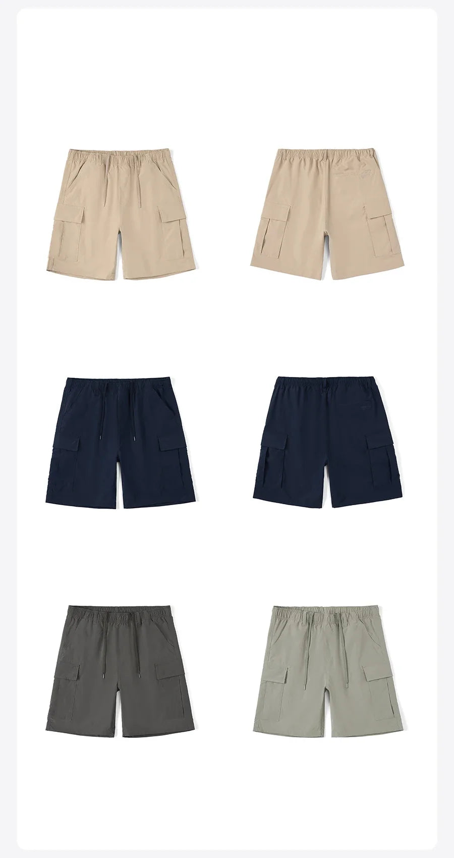 2024 Summer New Oversize Quick Dry Lightweight Outdoor Shorts Men Plus Size Casual Cargo Shorts