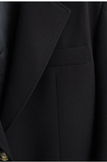 The Ultimate Store Hit~ Women's Mid-Length Oversized Blazer with Shoulder Pads for Petite Figures, Casual Suit Jacket