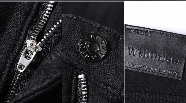 Men New Winter Classics Fleece Thick Warm Jeans Men's Loose Straight Elastic Denim Pants Casual Plush Trousers Large Size 28-40