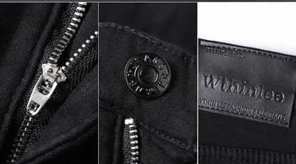 Men New Winter Classics Fleece Thick Warm Jeans Men's Loose Straight Elastic Denim Pants Casual Plush Trousers Large Size 28-40