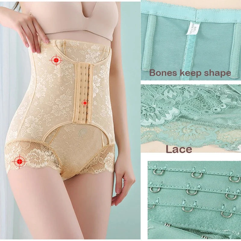 Lace Body Shaper Panties Shapewear Underwear High Waist Tummy Control Body Shaper Underwear Panties Slimming Waist