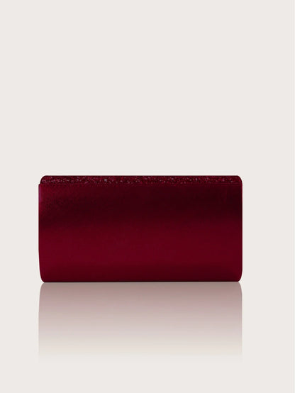 Gorgeous and elegant sparkly women's clutch bag, paired with a gorgeous rhinestone necklace, earrings and bracelet set of four.