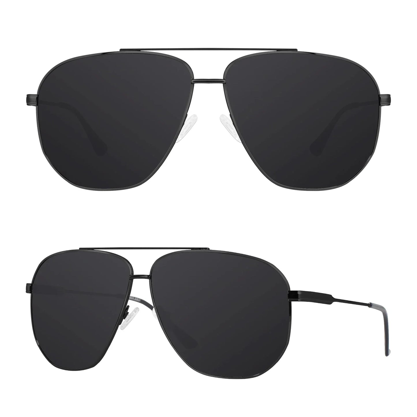 XXL Size Extra Large Polarized Sunglasses for Men with Big Wide Heads Metal Glasses lentes de sol para hombre  8221