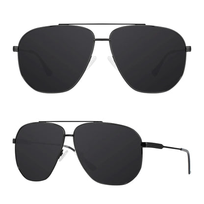 XXL Size Extra Large Polarized Sunglasses for Men with Big Wide Heads Metal Glasses lentes de sol para hombre  8221