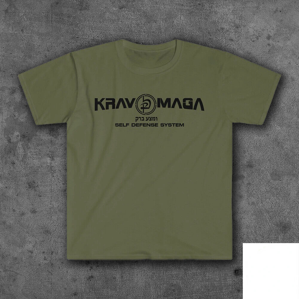 NEW Krav Maga Israel Self Defense System Combat Army Men T-shirt Short Sleeve Casual Cotton O-Neck Summer Shirts