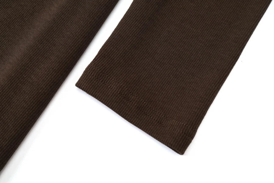AS AW25 ribbing maxi dress woman fashion V neck comfortable button dress