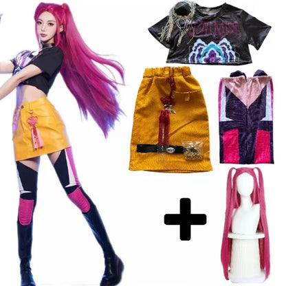 Cosplay  Costume Girls Group Idol Role play Halloween Carnival Party Outfit Suit