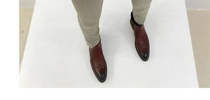 2025 Spring and Summer New Men's Casual Business Dress Pants Fashion Social Solid Wedding Party Suit Pants Slim Fit Suit Pants