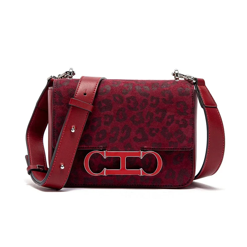 Magnetic Flip Cover 2025 New Synthetic Leather Red Business Women's Bag Women's Crossbody Bag