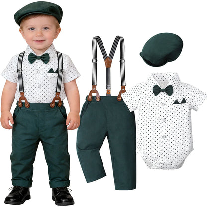 Baby Boy Clothes Christening Outfit Infant Baptism Easter Dedication White Suits Toddler Wedding Birthday Party Gift Set