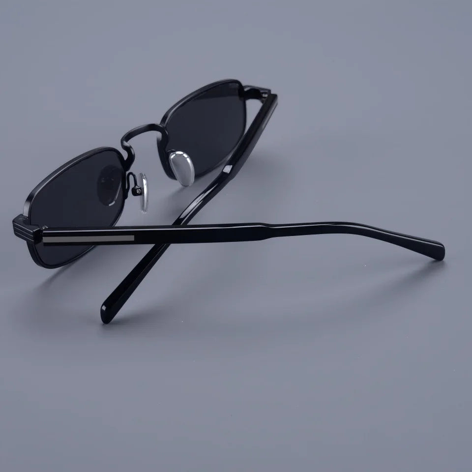 Small Square Top Quality Titanium Acetate Women Sunglasses Luxur Brand Designer Personality Retro Outdoor Men Sun Glasses UV400