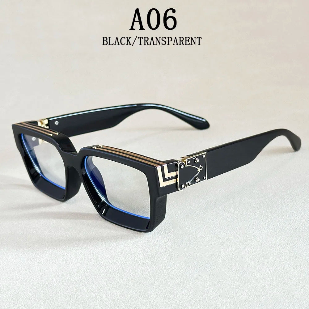 Square Sunglass Men Retro Millionaire Sunglasses Women 2025 Trendy Vintage Vacation Fashion Glasses Gafas De Sol Hombre Lunette