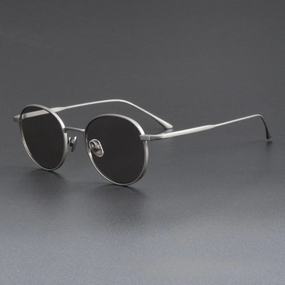 High Quality Pure Titanium Sunglasses Fashion Night Vision Driving Outdoor Sunshade UV400 Sun Glasses Support Prescription Lens