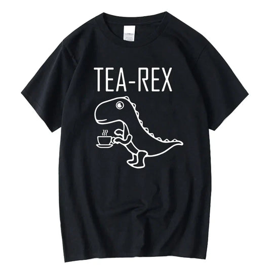 Summer Casual Men's T-shirt Top Quality Cotton Blend Cool Funny Dinosaur Design Printing O-neck For Men T-shirt Male Tee Shirts