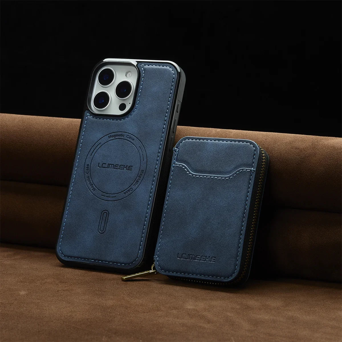 For Magsafe Magnetic Leather Phone Case for iPhone 16E 17 Air 16 15 Plus 14 13 12 11 Pro Max Wallet Card Holder Pocket Cover