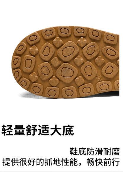 2025 Winter Snow Boots for Men New Fashion Australia Boots 39-47 Classic Top Quality Suede Leather Ankle Boots Warm Mens Shoes