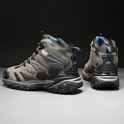 Winter Boot Men Outdoor Hiking Boots Suede High Top Leather Outdoor Trekking Sneakers Mens Mountain Tactical Boots