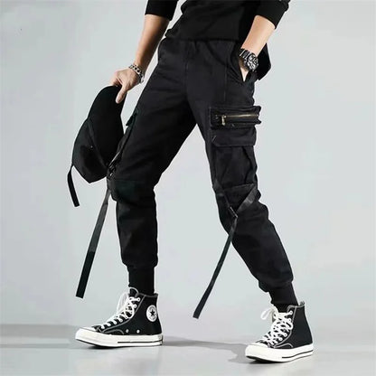 Mens Techwear Sweatpants Y2K Streetwear Jogging Pants Men Hip Hop Street Dance Casual Trousers Vintage Cargo Pant Pantalon Homme
