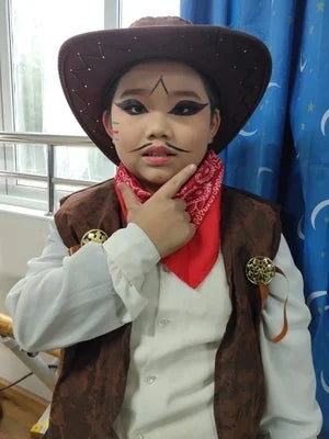 2024 Children Adult Cowboy Cosplay Costumes Halloween Party Masquerade Boy Woman Wild West Fancy Cowgirl Vest Cap Scarf Outfits