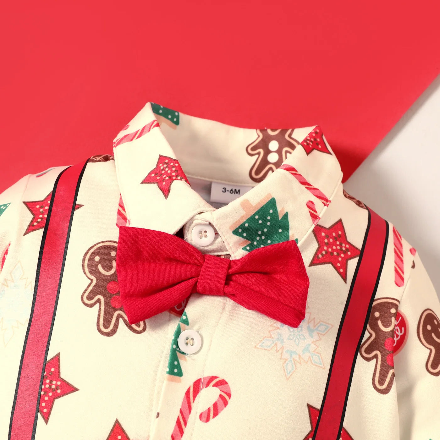 Prowow 0-18M Baby Christmas Costume Cartoon Deer Jumpsuit With Santa Hat Christmas Baby Romper For Newborn New Year Costume
