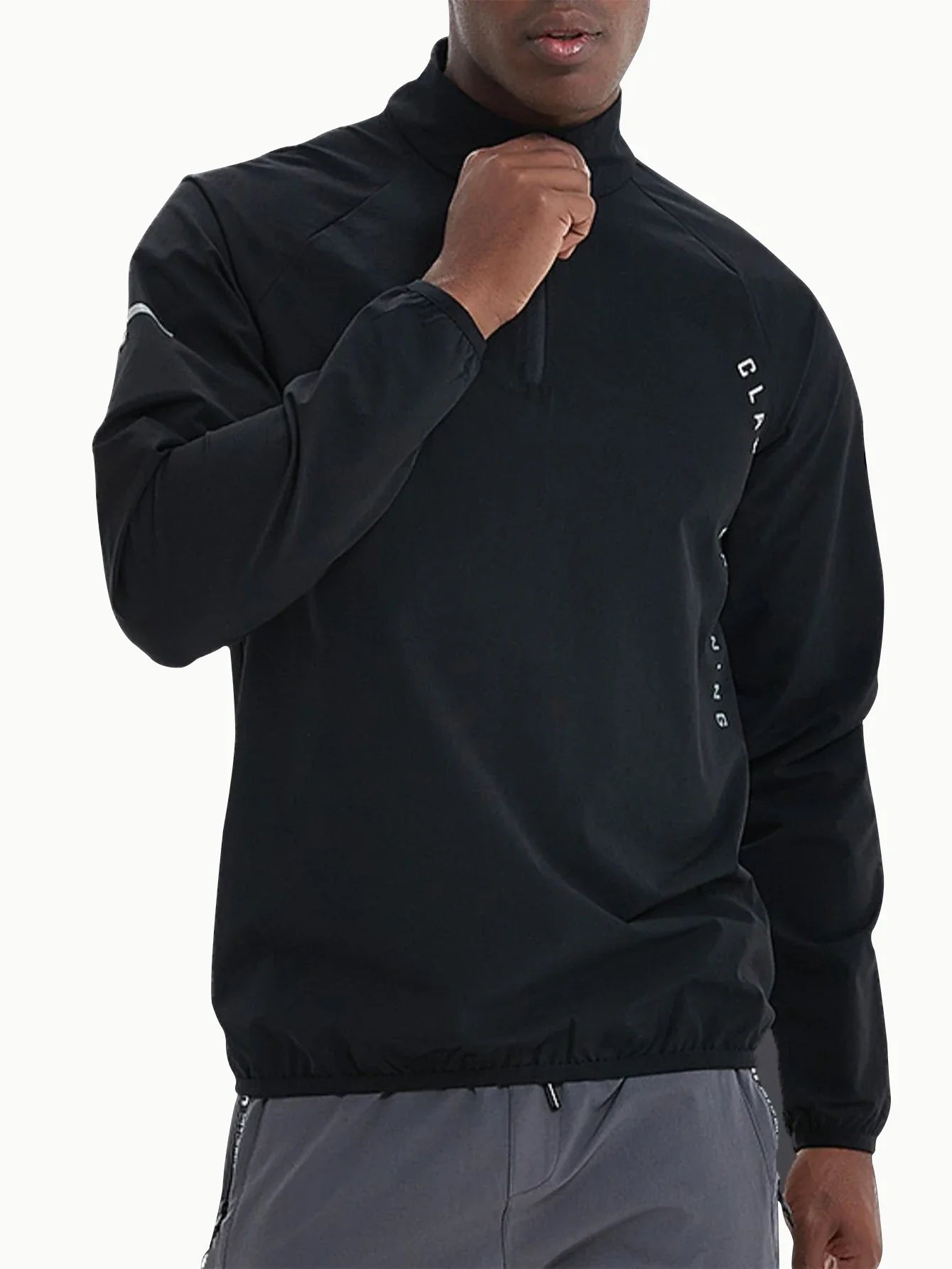 Mens Long Sleeve Stylish Solid Collar Shirt - Breathable, Medium Stretch, Applique Design, Regular Fit, Polyamide Material - Per