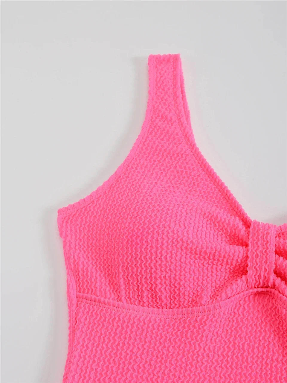 Slim V Neck Swimsuit Women 2025 New One Piece Vacation Swimwear Solid Bodysuit Female Bathers Swimming Monokini Summer Beachwear