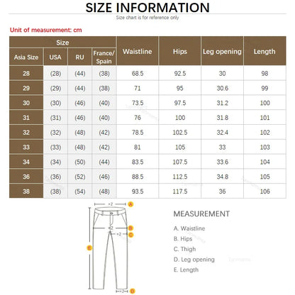 Ultra-thin Elastic Men's Casual Pants 2024 Summer Ice Silk Cotton Fashion Slim Straight Business Trousers Black Gray Khaki