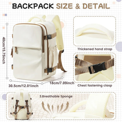 Cabin Airplane Travel Backpack 40x30x20, Hand Luggage Cabin Backpack Wizzair 40x30x20 Carry-Ons Men Women 15.6 inch Laptop Bags