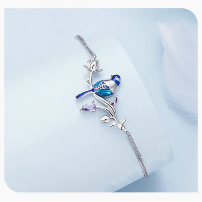 925 Sterling Silver Kingfisher Bracelet Original Design Bracelet Women Silver Jewelry for Party BSB127