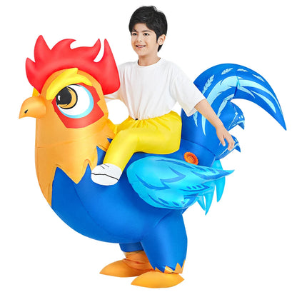 Kids Child Dinosaur Inflatable Costume Unicorn Dress Suits Anime Purim Halloween Party Cosplay Costumes for Boys Girls