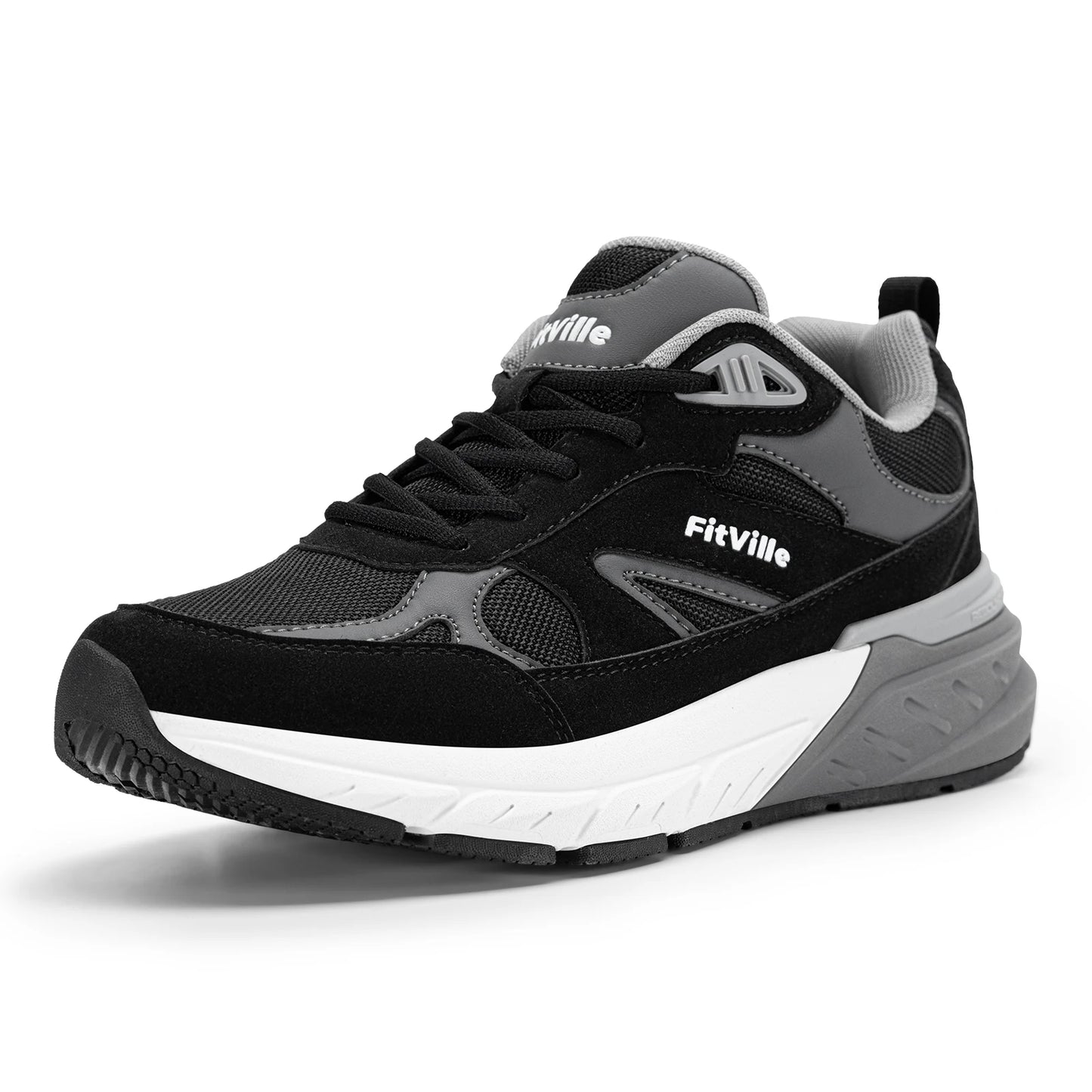Newest Walking Shoes for Men Wide Width Sneakers with Arch Support for Flat Feet Heel Pain Relief Plantar Fasciitis