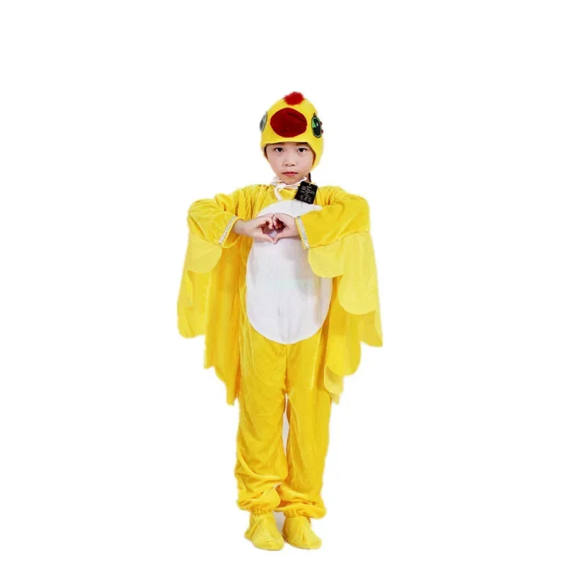 Kids Adults  Animal Bird Oriole Parrot Swallow Eagle Woodpecker Cosplay  Fancy Dress Jumpsuit Costume Gifts Set Halloween